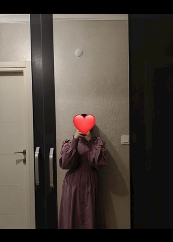 s Beden mor Renk Kadın Lila Tesettür Abiye