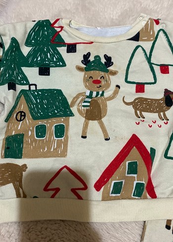 LC Waikiki Bebek Erkek Çok Renkli Uzun Kollu Sweatshirt ve Pantolon Takımı