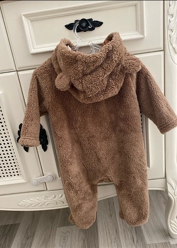 LC Waikiki Kahverengi Peluş Bebek Tulumu