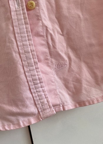 Mavi Jeans Düğmeli Pembe Uzun Kollu Kadın Gömlek