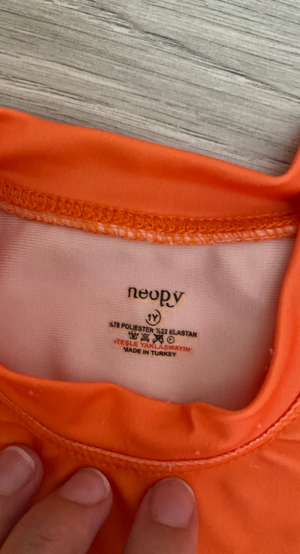 Turuncu Erkek Çocuk Uzun Kollu Dinozor Mayo - Görsel 4