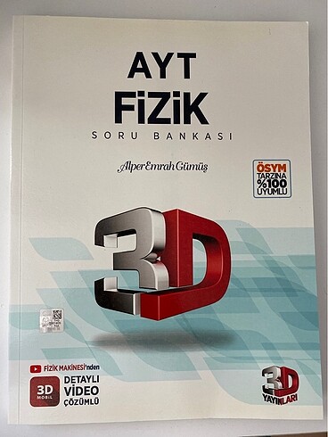 3D Ayt Fizik Soru Bankası