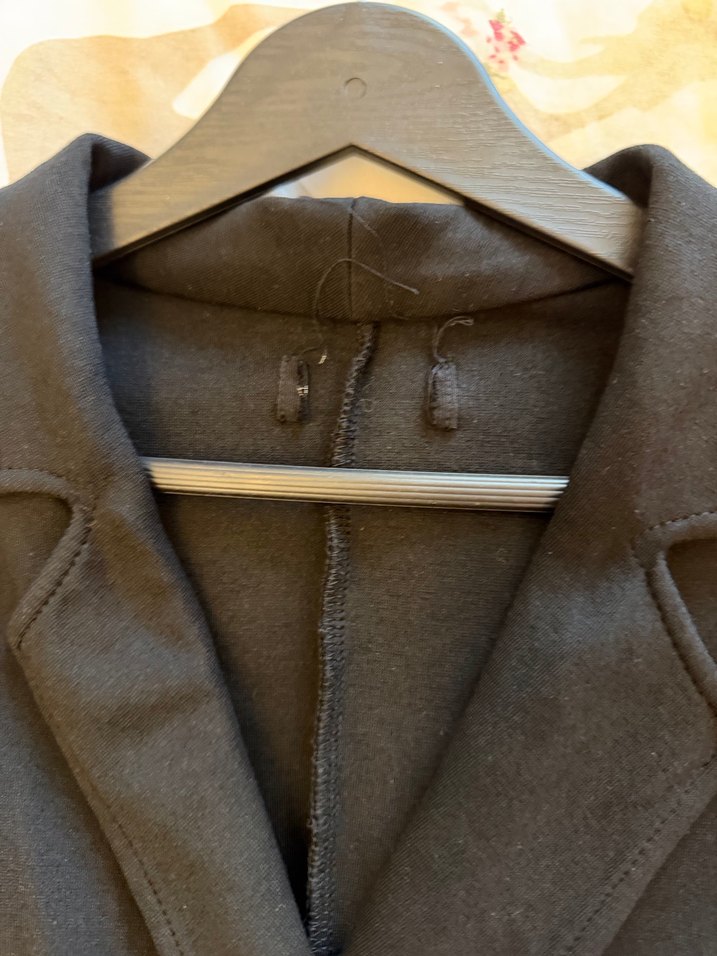 Drapeli Siyah Midi Ofis Elbisesi - Görsel 5