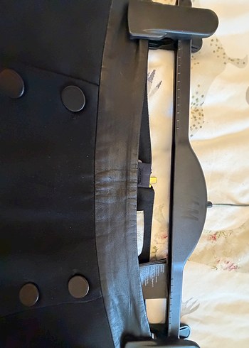 Düğmeli Siyah Süet Midi Kalem Etek - Görsel 5