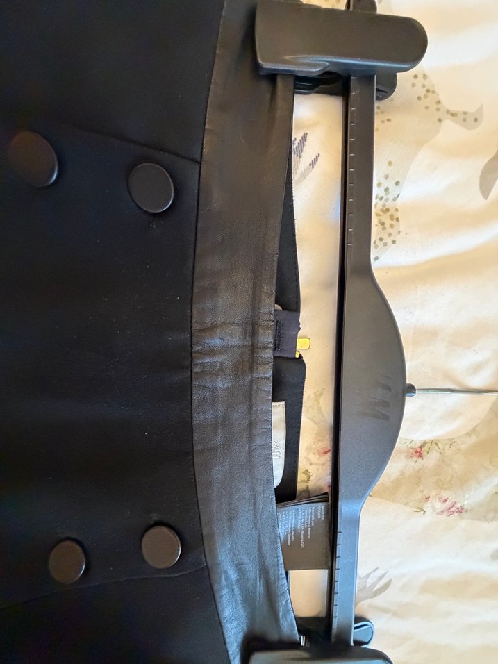 Düğmeli Siyah Süet Midi Kalem Etek - Görsel 5