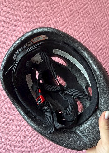 Renkli Pembe B'TWIN Bisiklet Kaskı - Görsel 4