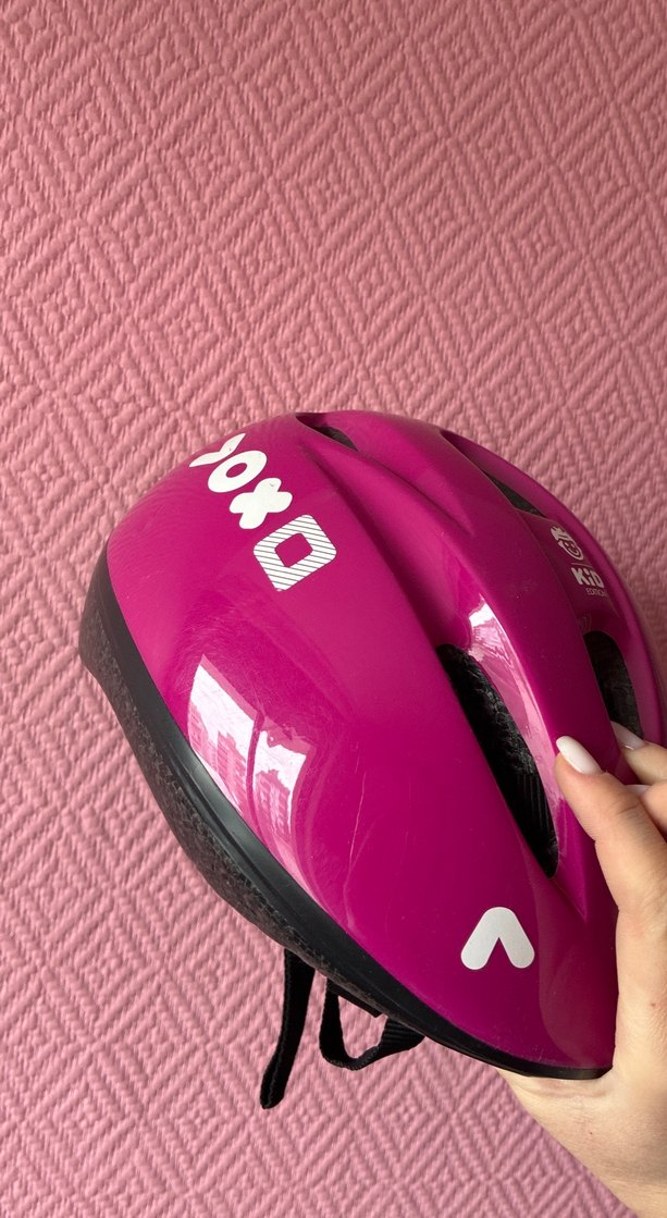 Renkli Pembe B'TWIN Bisiklet Kaskı - Görsel 5