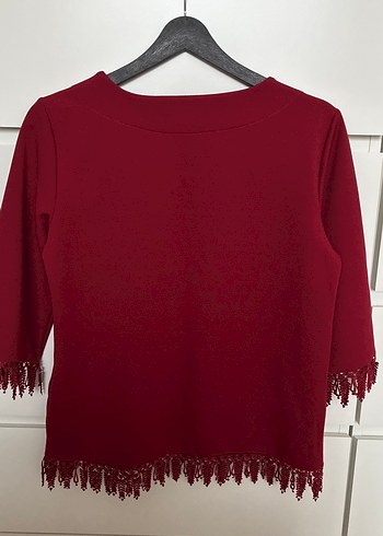 Bordo Bluz - Görsel 4