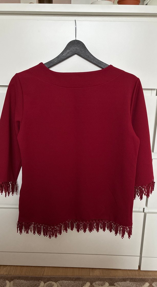 Bordo Bluz - Görsel 4