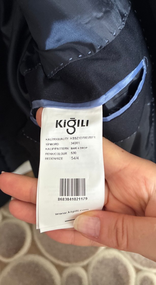 Erkek lacivert Klasik Kesim Ceket - Görsel 2