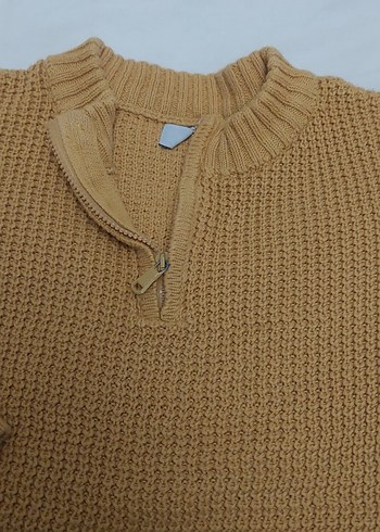 Kız Çocuk Bej Nakışlı Örgü Eldiven - Görsel 3