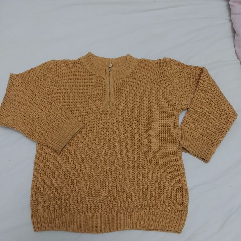 Kız Çocuk Bej Nakışlı Örgü Eldiven - Görsel 4