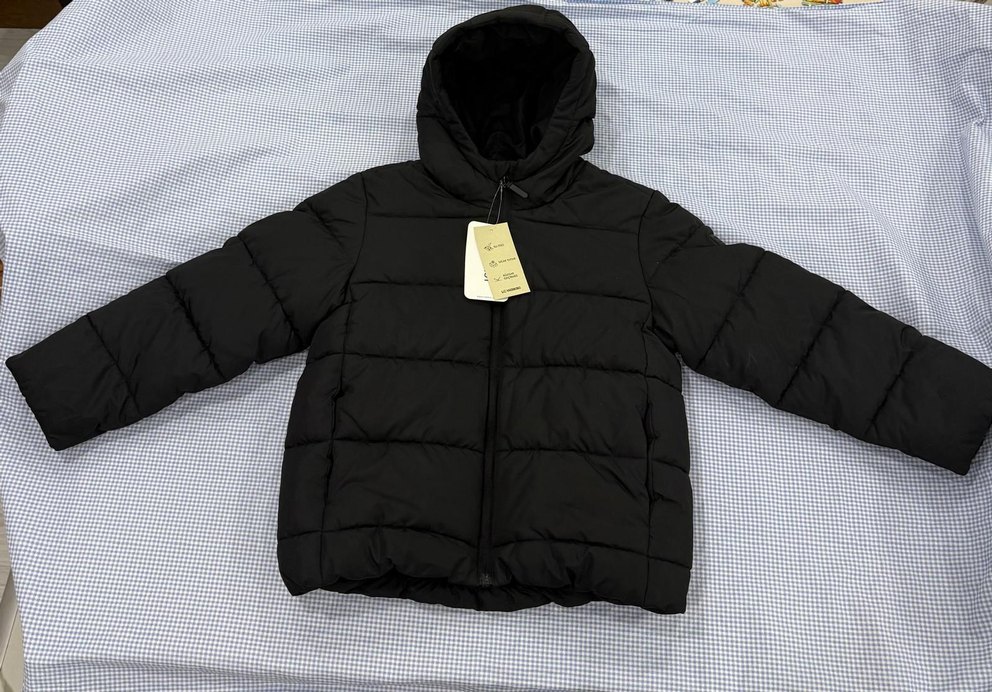 erkek çocuk Siyah Midi Sokak Stili Kaban - Görsel 3