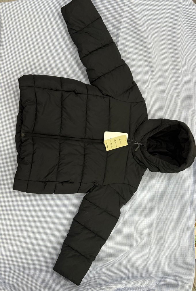 erkek çocuk Siyah Midi Sokak Stili Kaban - Görsel 4