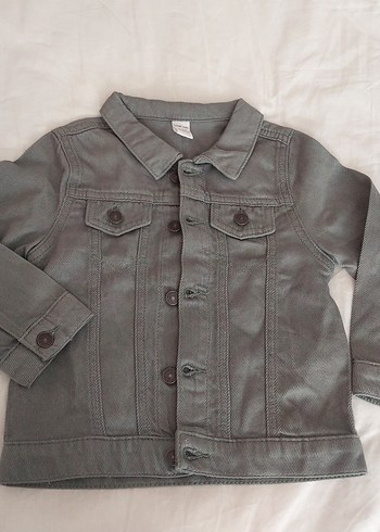 Gri Erkek Çocuk Denim Ceket