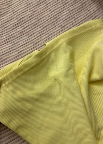 Sarı Straplez üst - Görsel 3