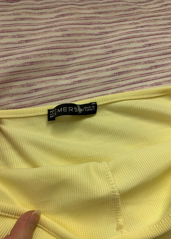 Sarı Straplez üst - Görsel 2