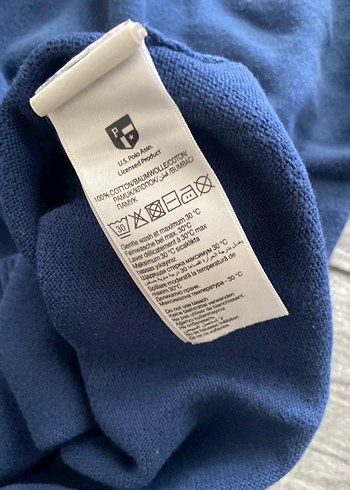 s Beden Erkek Indigo Bisiklet Yaka Triko Kazak