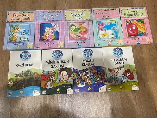 9 adet hikaye kitabı