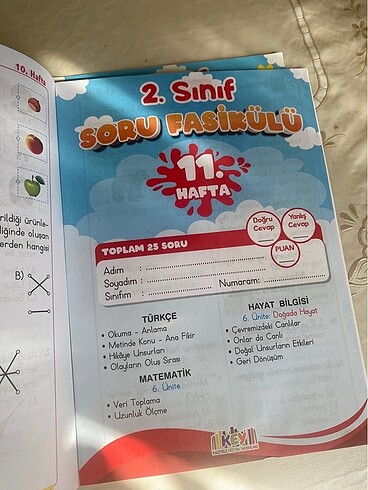 2. Sınıf Key Yayıncılık Soru Fasikülü - Görsel 5