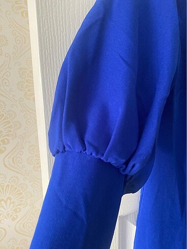s Beden mavi Renk Mavi Astarlı Abaya