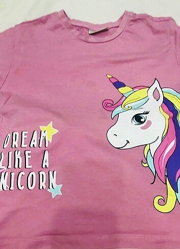 8 Yaş Beden pembe Renk LCW 2?li Unicorn