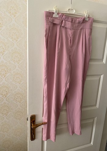 Pembe Kadın Kumaş Pantolon