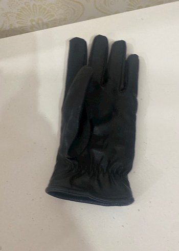 Kadın Siyah Deri  Eldiven - Görsel 5