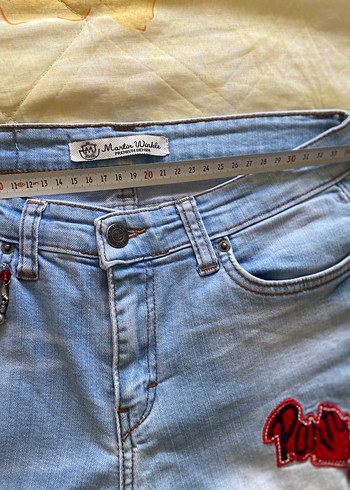 36 Beden mavi Renk Nakışlı,kadın kot pantolon