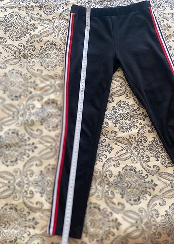 Koton Siyah Yanları Çizgili Elastik  Tayt - Görsel 7