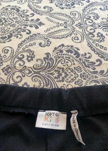 Koton Siyah Yanları Çizgili Elastik  Tayt - Görsel 6