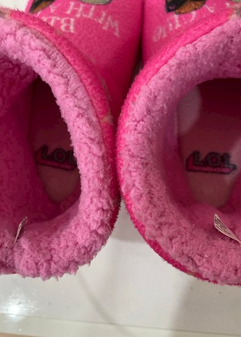 Kız Çocuk Fuşya Sıcak Panduf Velcro - Görsel 4