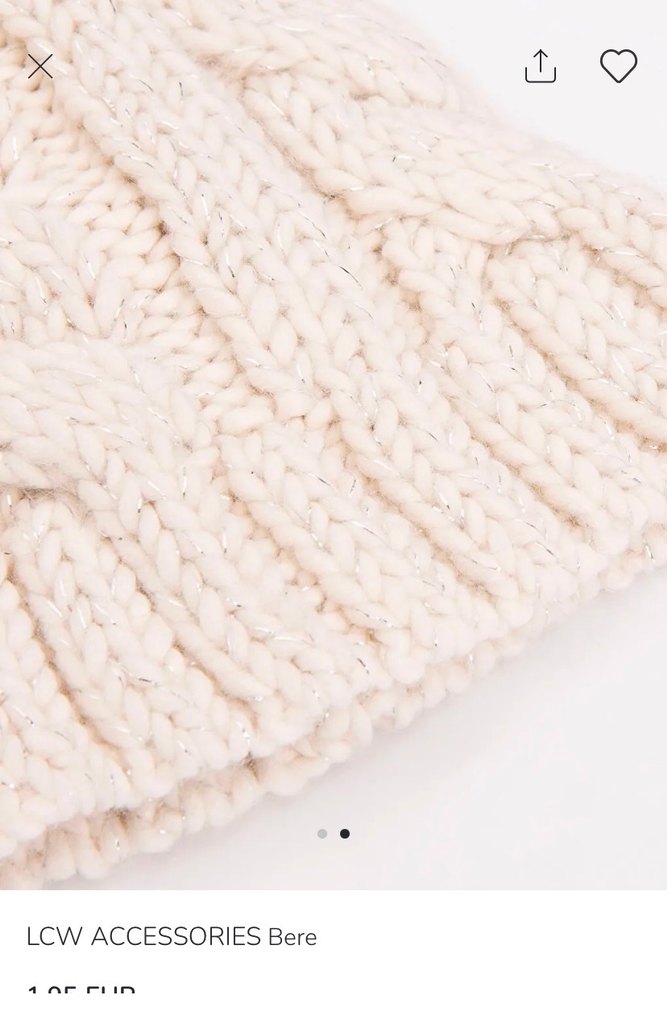 LCW Örgü Bej  Bere - Görsel 2