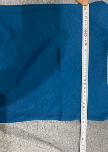 m Beden lacivert Renk 2li Kare Yaka Kalın Askılı Crop Bluz