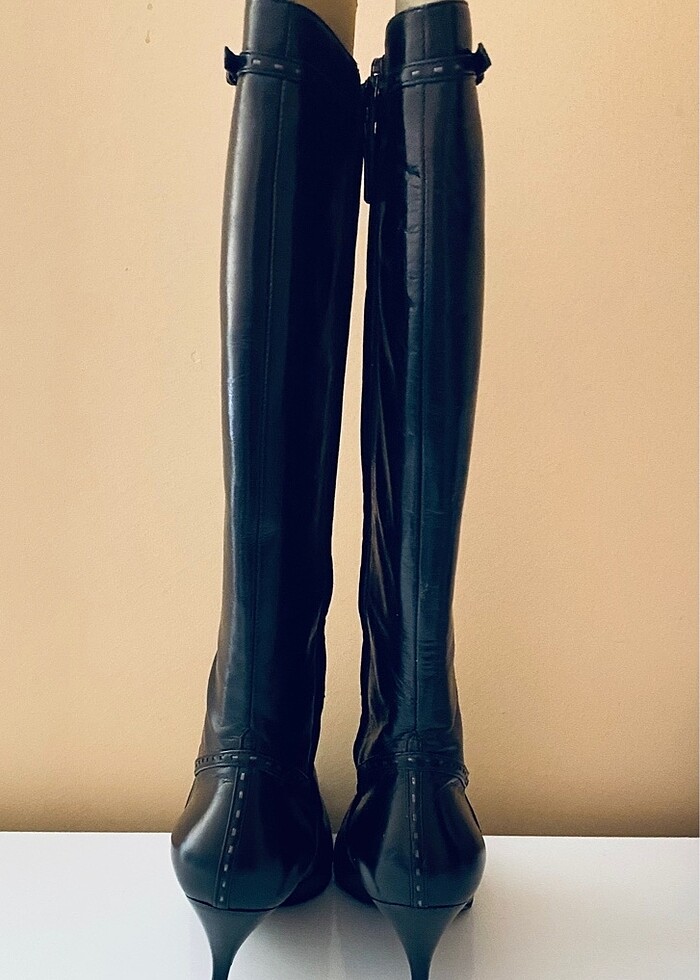 Sergio Rossi uzun, çivi topuklu çizme - Görsel 4