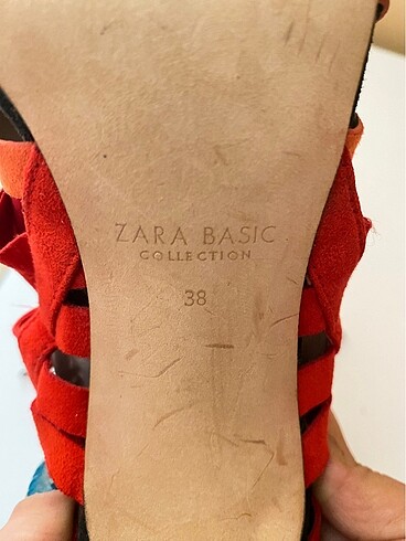 ZARA ÇİFT RENKLİ BAĞCIK DETAYLI SÜET STİLETTO - Görsel 4