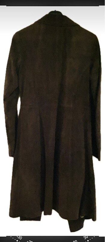 l Beden GERÇEK SÜET ASİMETRİK TRENCHCOAT