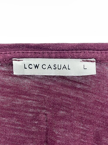 l Beden bordo Renk LC Waikiki T-shirt %70 İndirimli.
