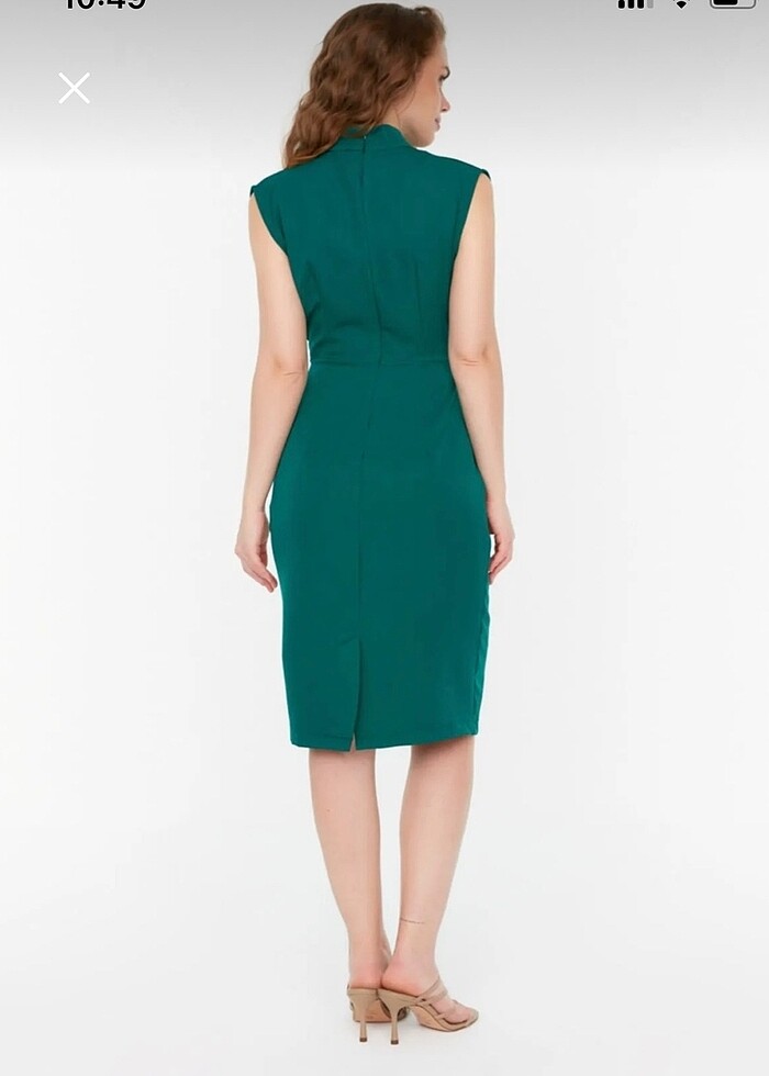 Midi kalem etek elbise - Görsel 2