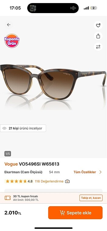 Vogue gözlük