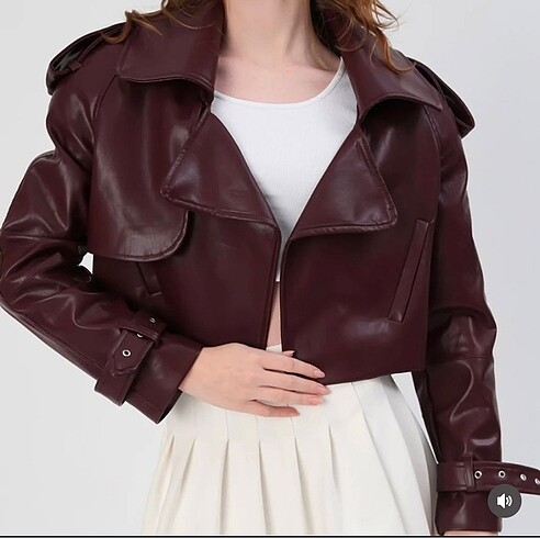Vatkalı premium deli ceket bordo