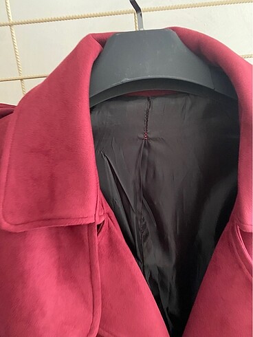 Diğer Bordo vatkalı premium süet kaban
