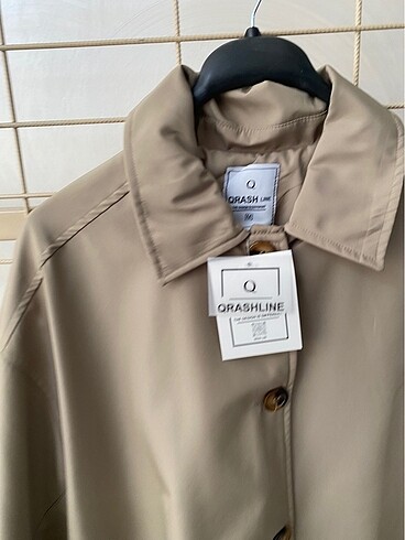 m Beden haki Renk Haki Trençkot Oversize