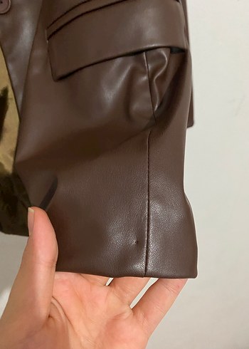 Blazer deri ceket - Görsel 3
