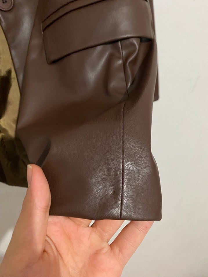 Blazer deri ceket - Görsel 3