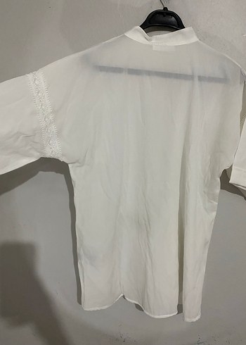 Bohem tarz dantel şeritli gömlek - Görsel 3