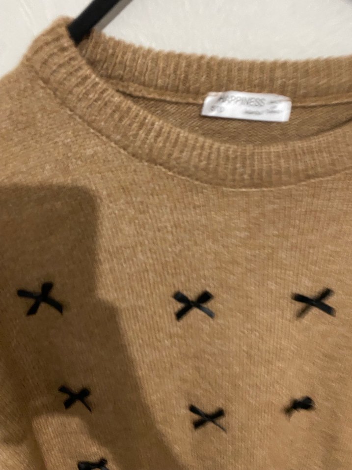 Kurdeleli triko kazak - Görsel 2