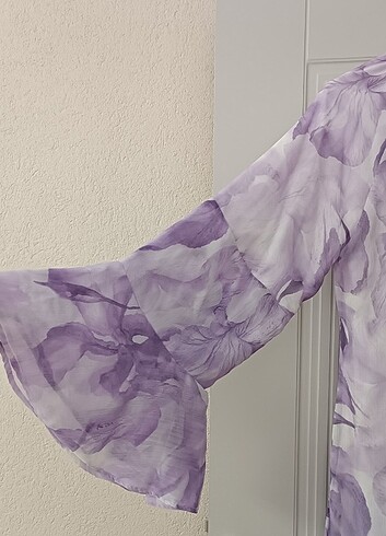 xl Beden Lila tül elbise