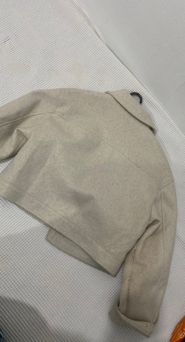 Bej Fermuarlı Midi Kadın Kaban - Görsel 3