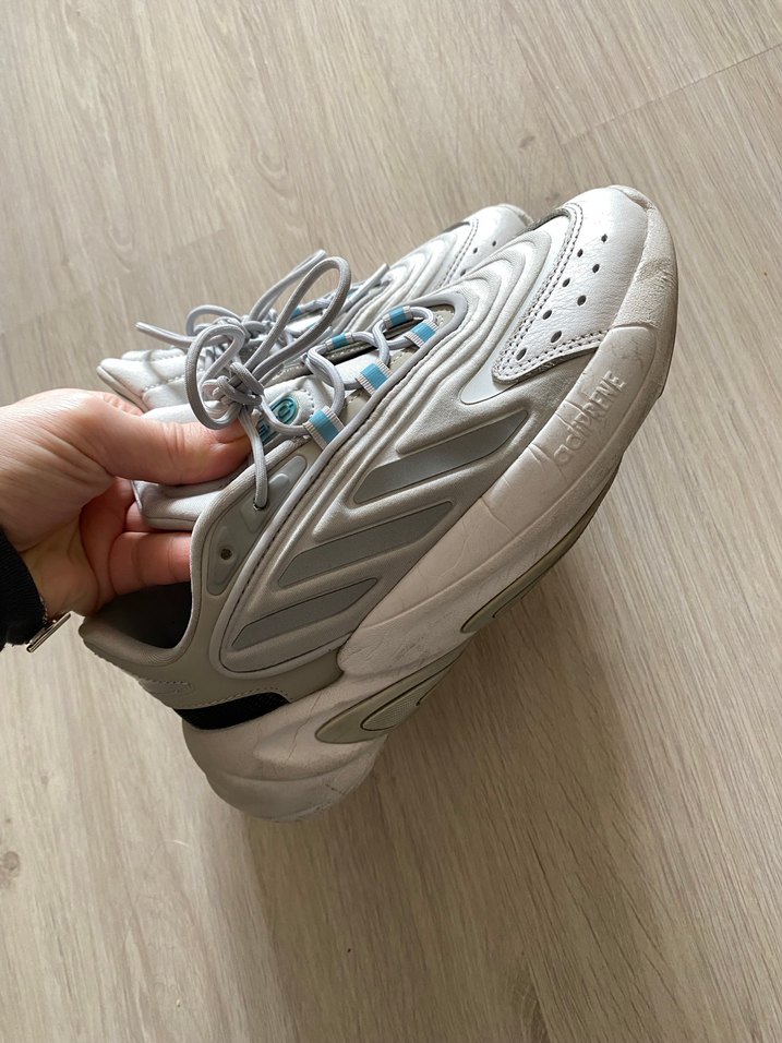 Beyaz Bağcıklı Kadın Spor Ayakkabı - Görsel 2